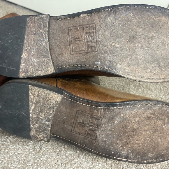 Frye Brown Leather Women's Paige Ankle riding Boots SZ 10 - Picture 5 of 8